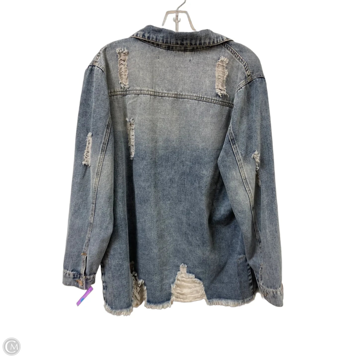Jacket Denim By Clothes Mentor In Blue Denim, Size: M