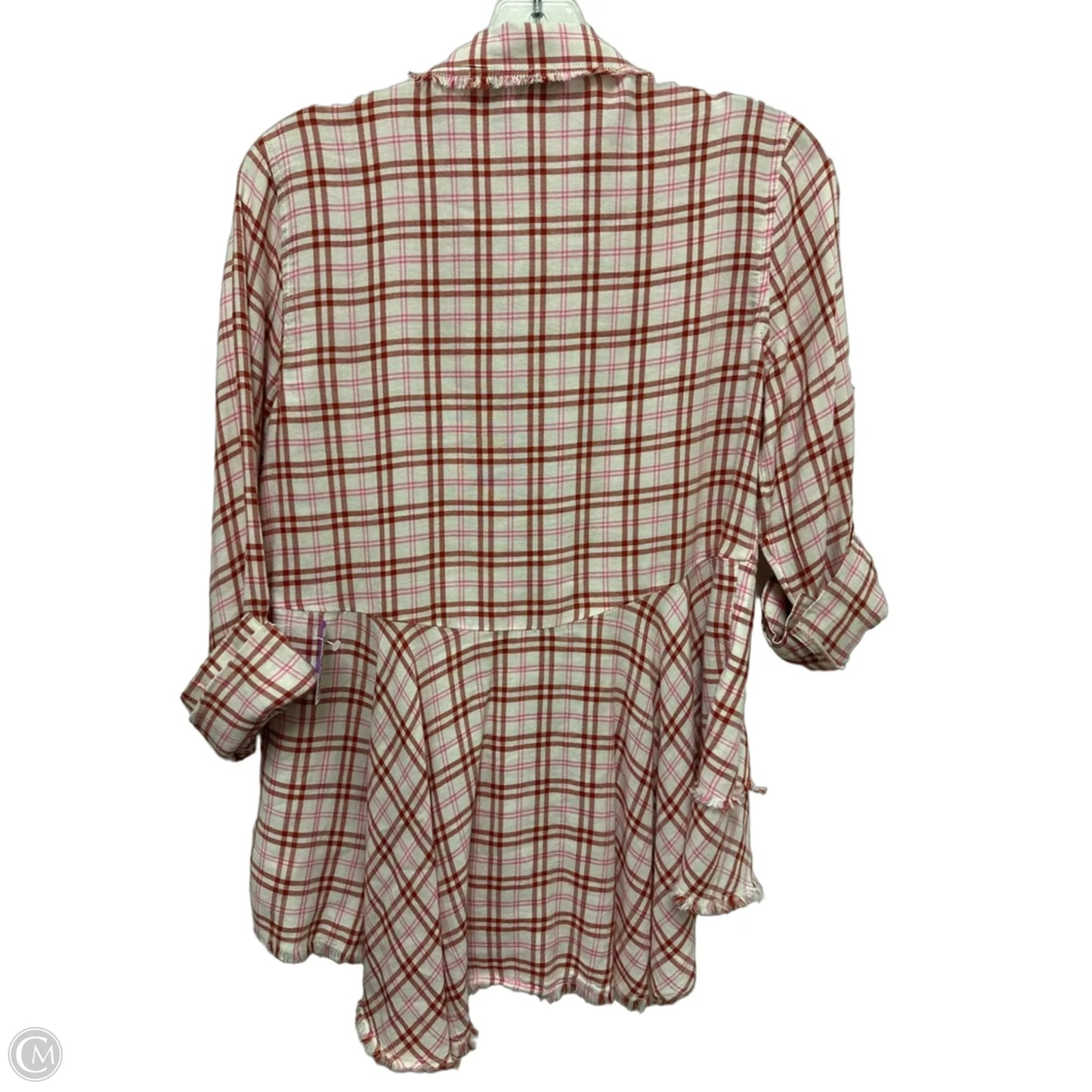 Tunic Long Sleeve By True Craft In Brown & Pink, Size: S
