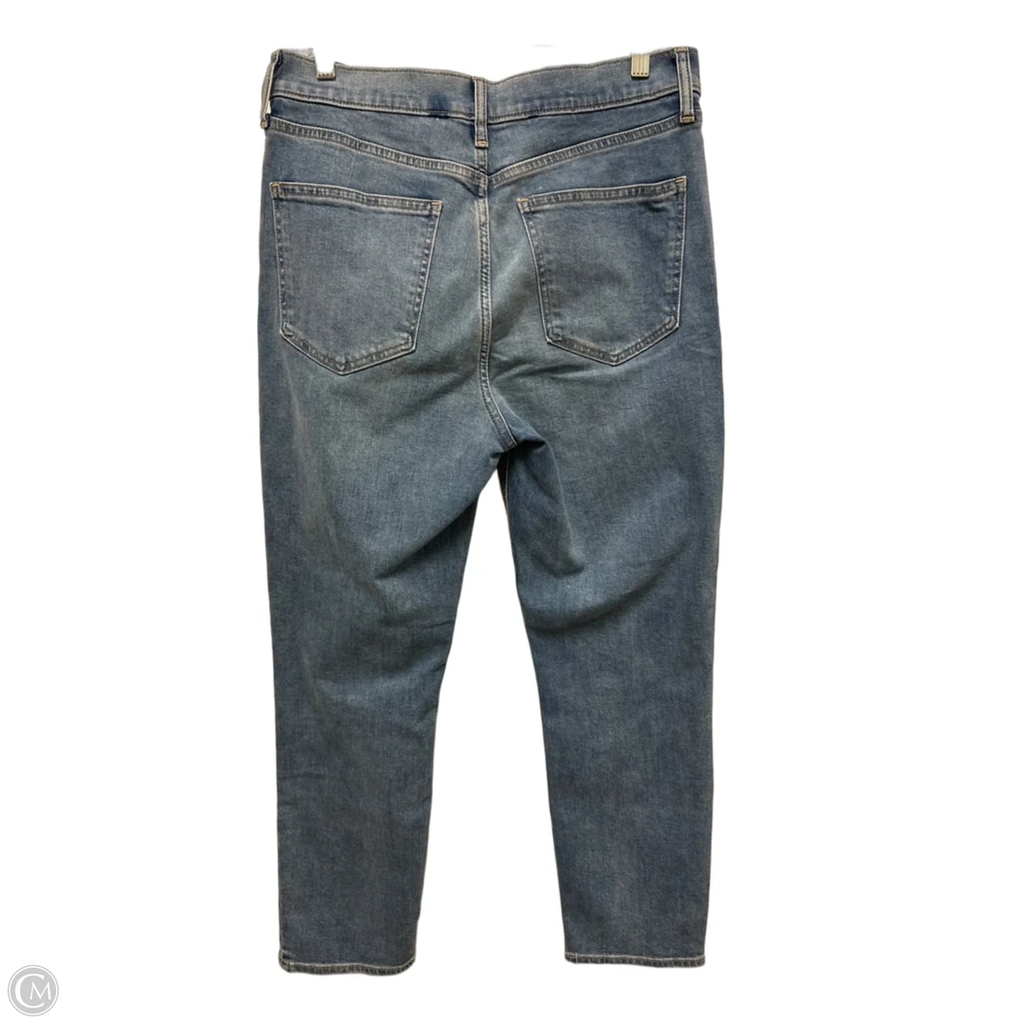Jeans Straight By Gap In Blue Denim, Size: 12