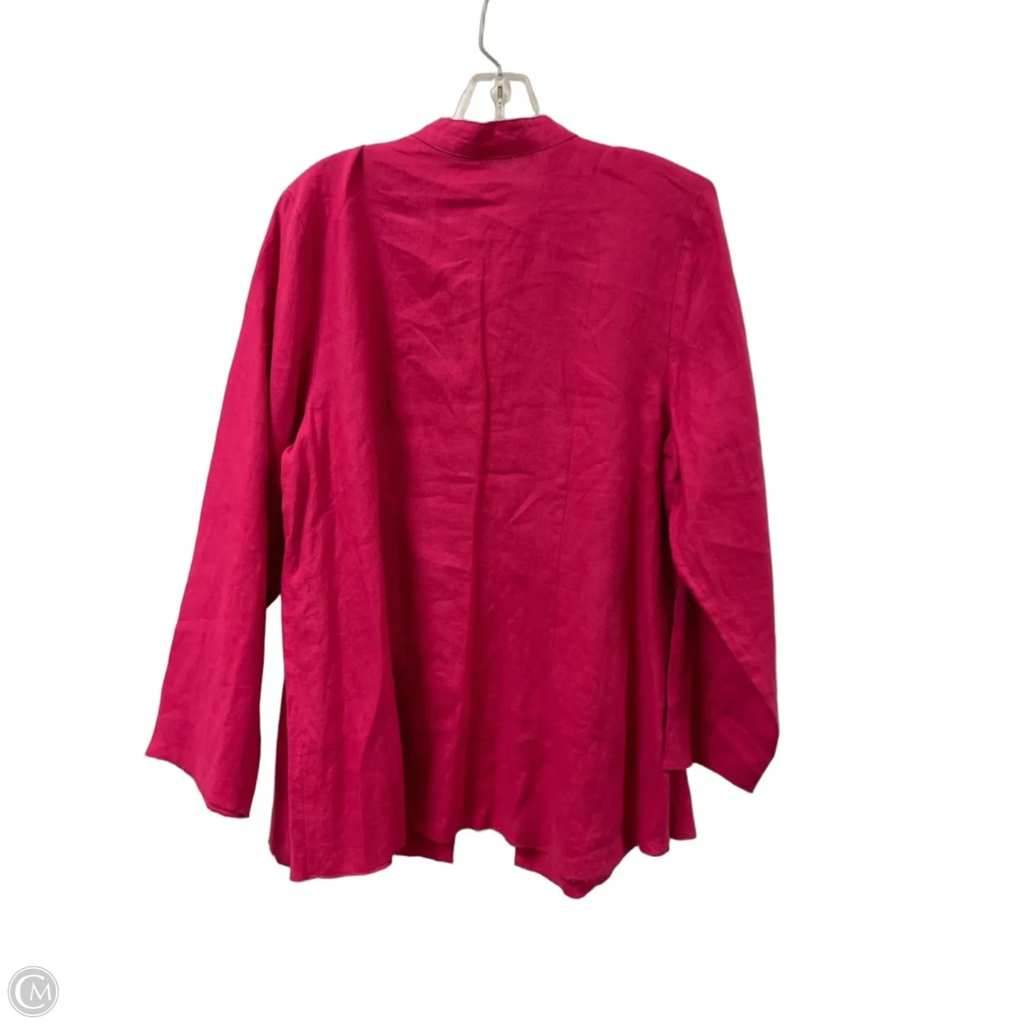 Blouse Long Sleeve By Clothes Mentor In Pink, Size: 1x