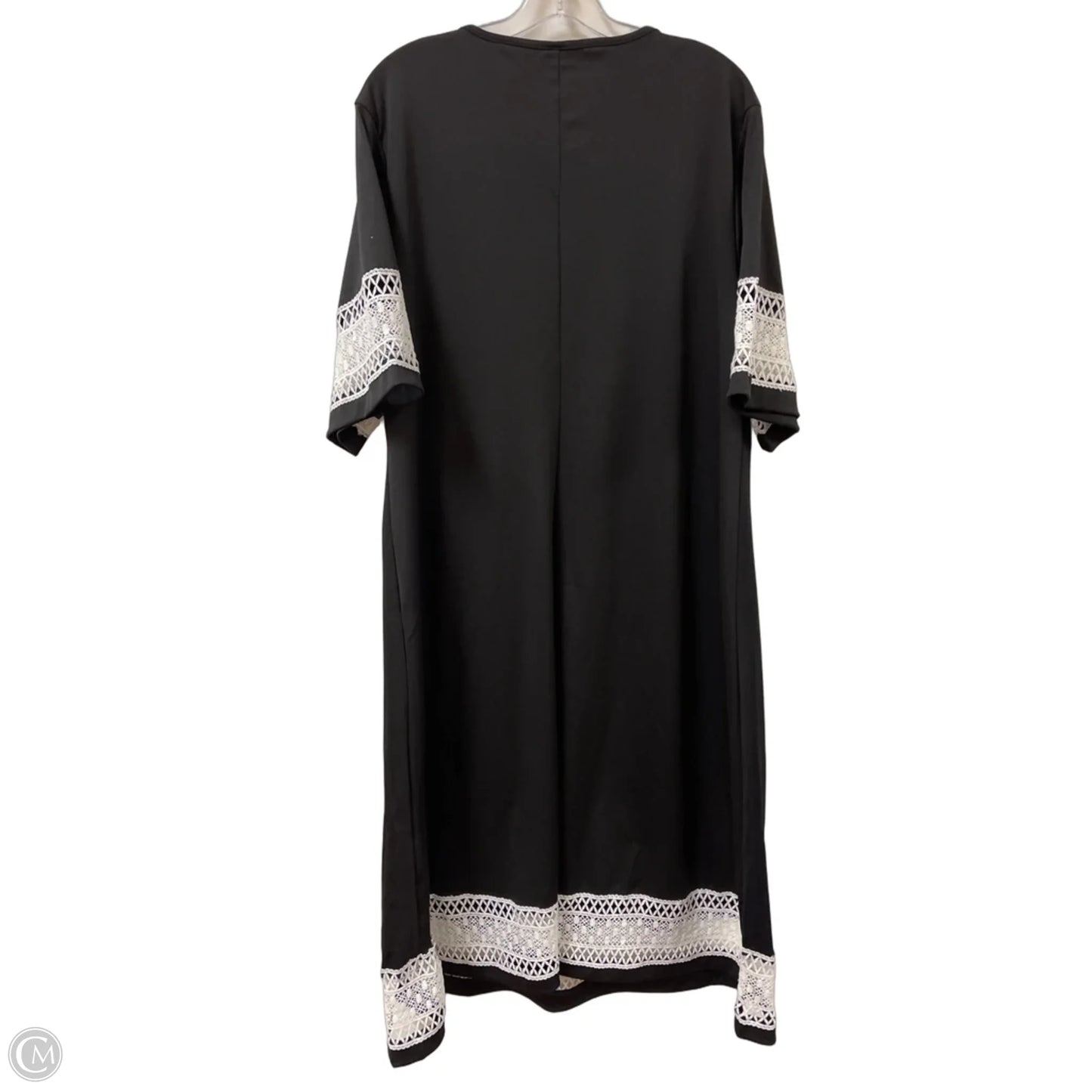 Dress Casual Midi By Shein In Black & White, Size: 2x