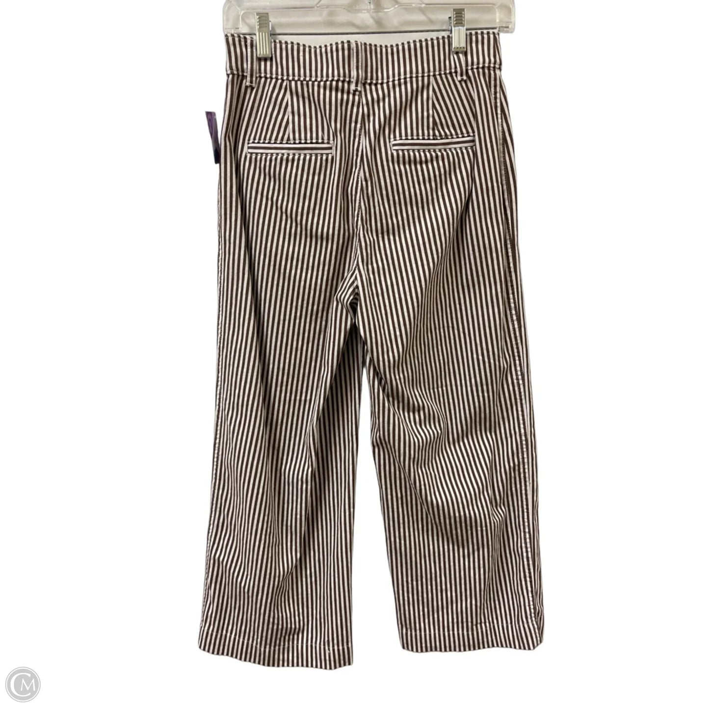 Pants Wide Leg By Loft In Brown & White, Size: 0p