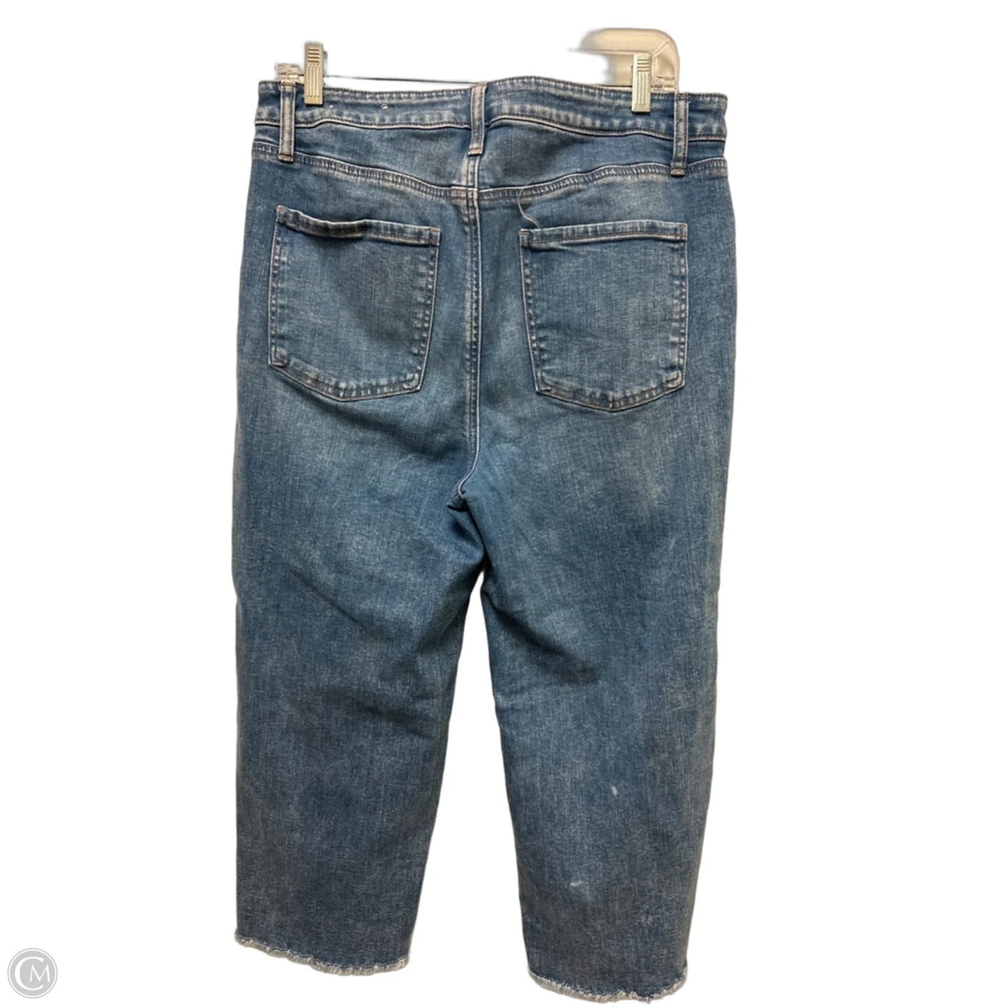Jeans Cropped By Chicos In Blue Denim, Size: 12