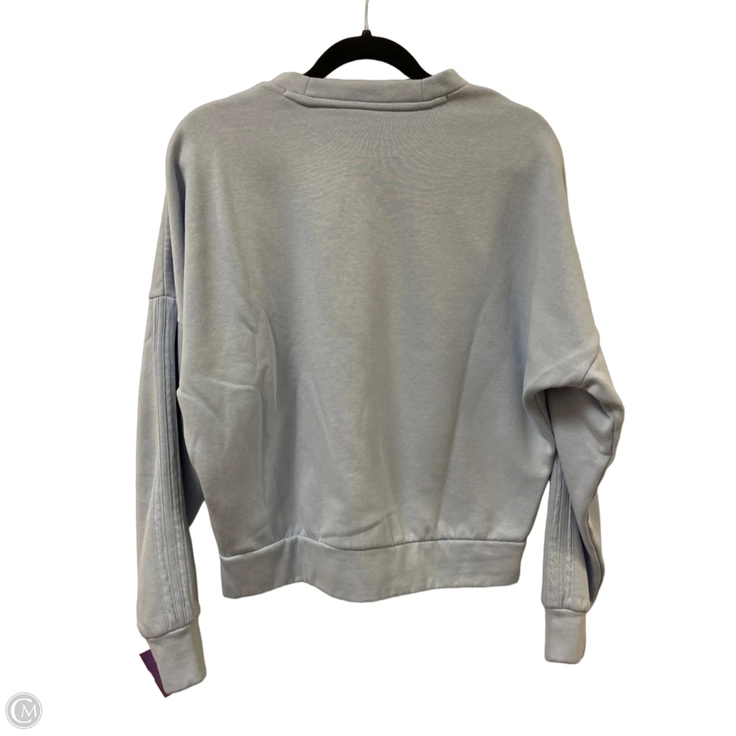Athletic Sweatshirt Crewneck By Adidas In Blue, Size: S