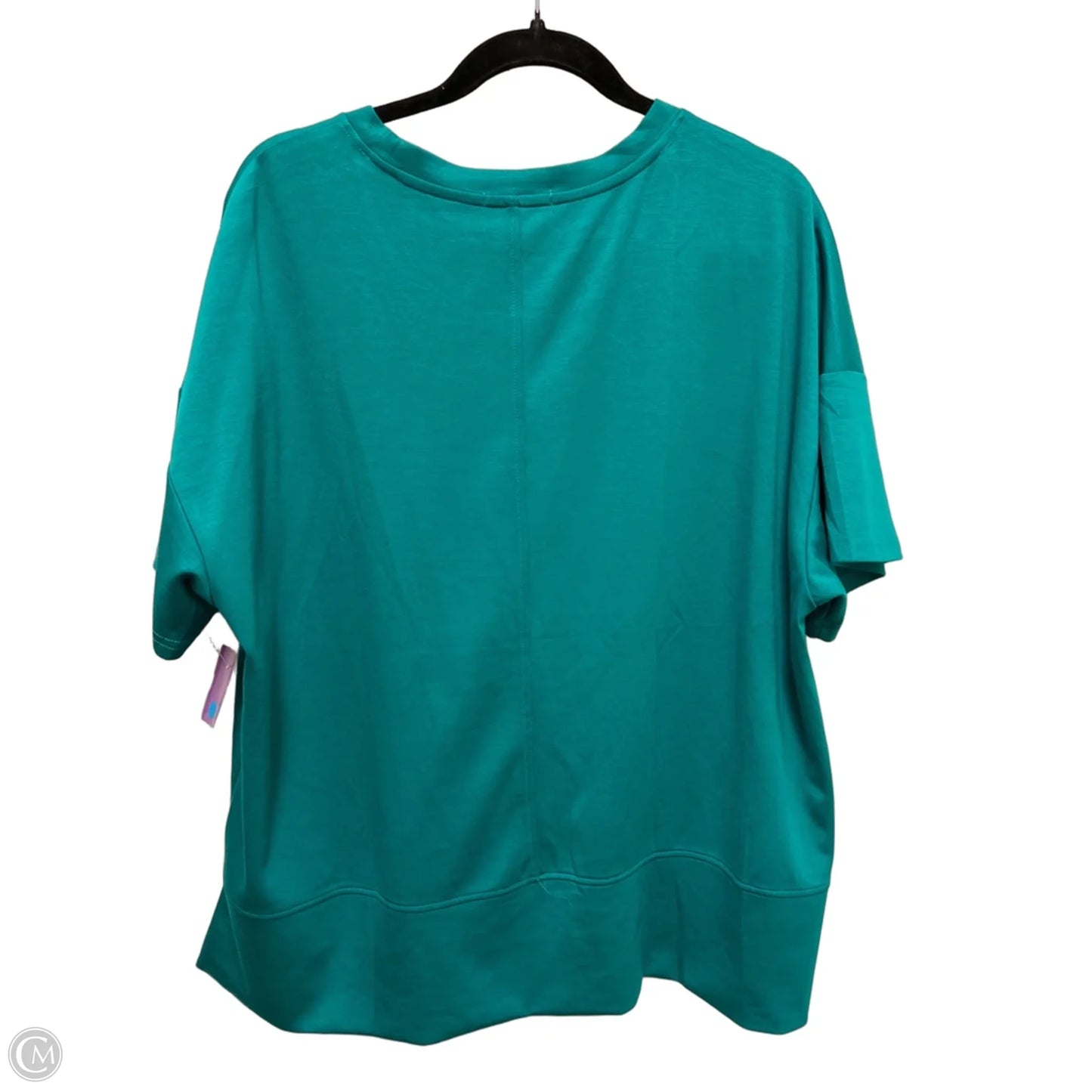 Top Short Sleeve By Clothes Mentor In Teal, Size: 2x