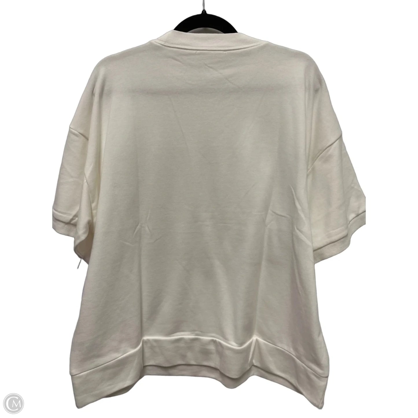 Top Short Sleeve By Oddi In White, Size: S