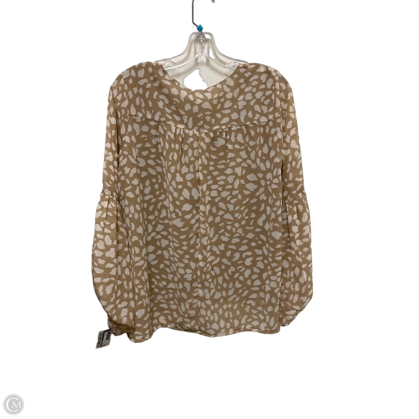 Top Long Sleeve By By Together In Cream & White, Size: S
