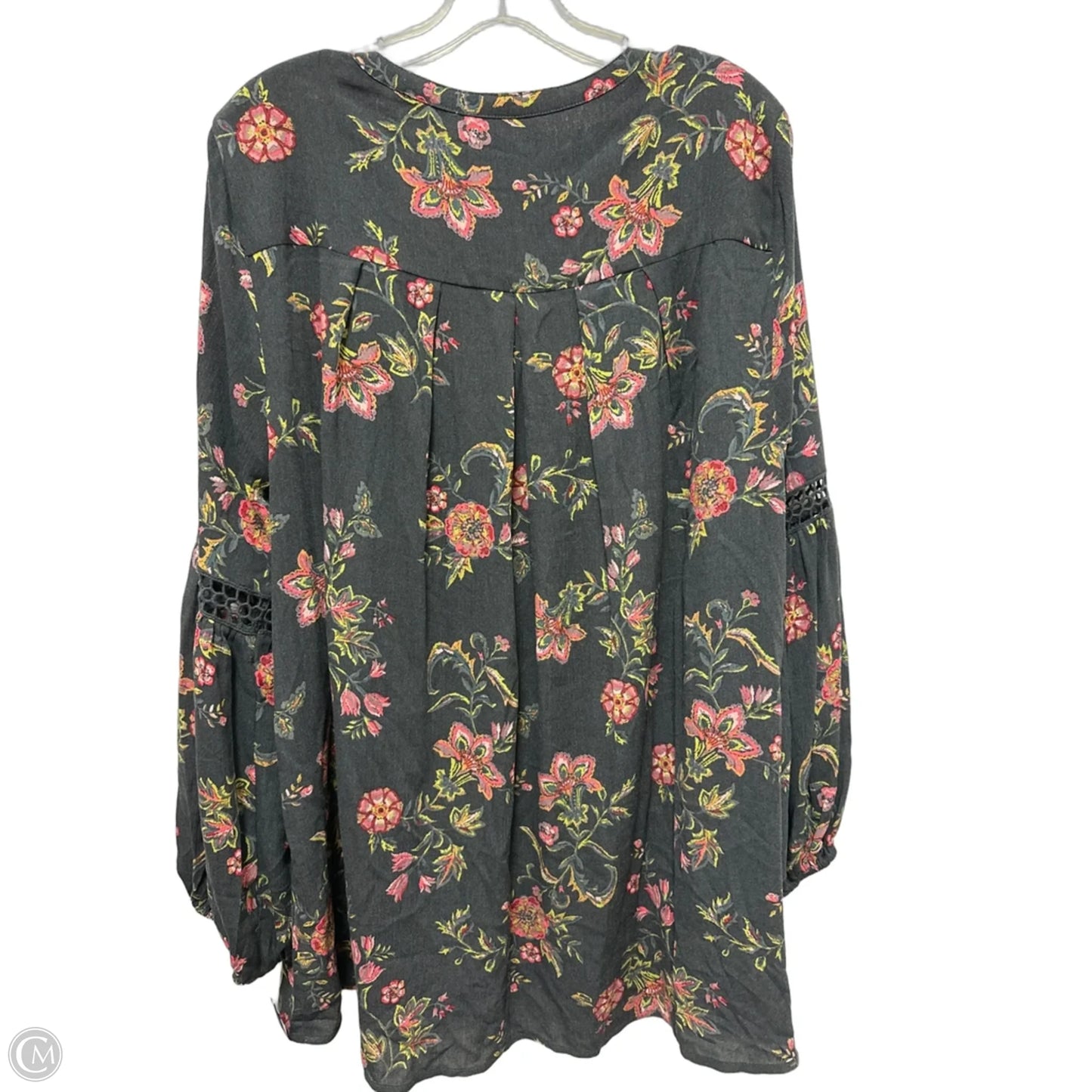 Top Long Sleeve By Torrid In Floral Print, Size: Xl