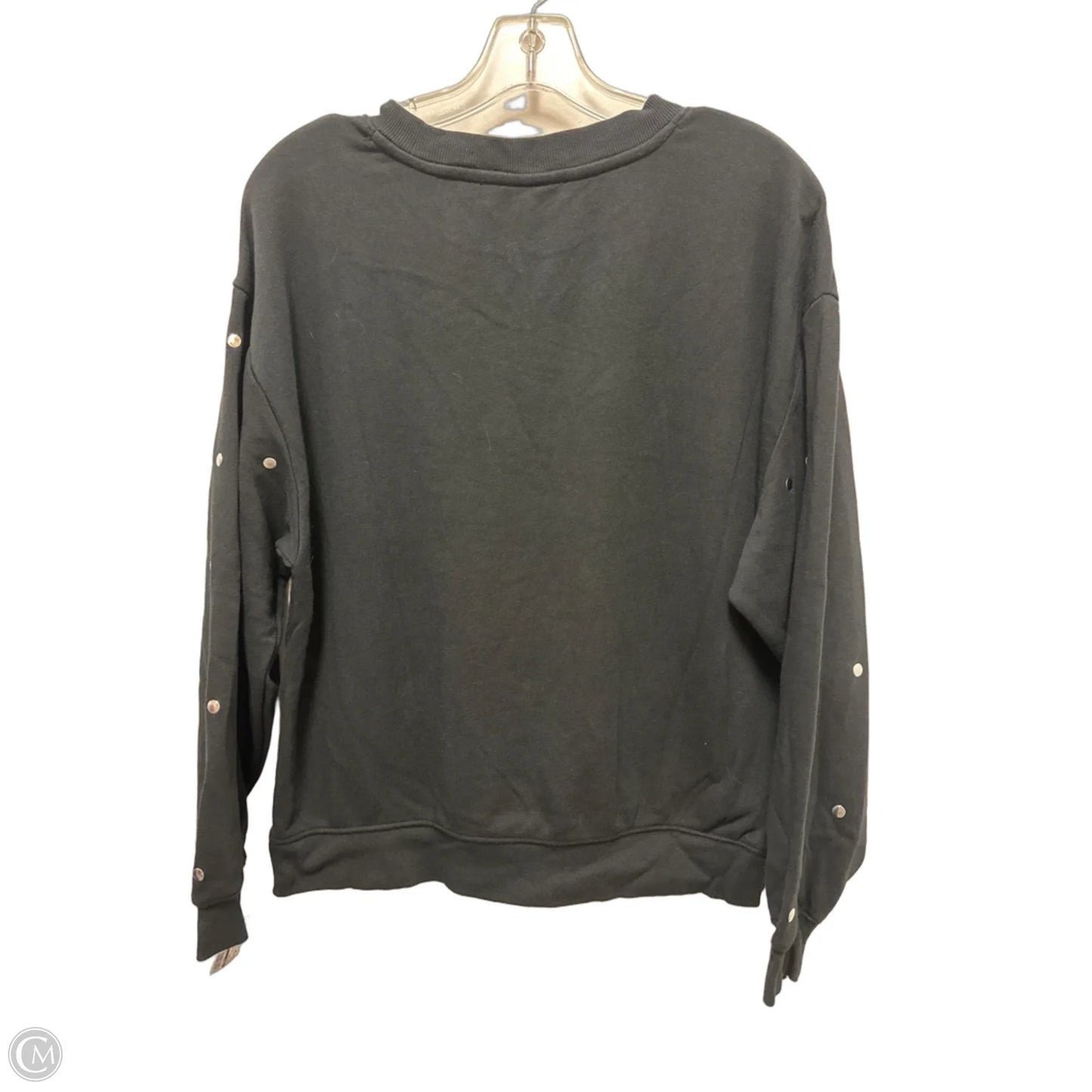 Sweater By Loft In Black & Silver, Size: Lp