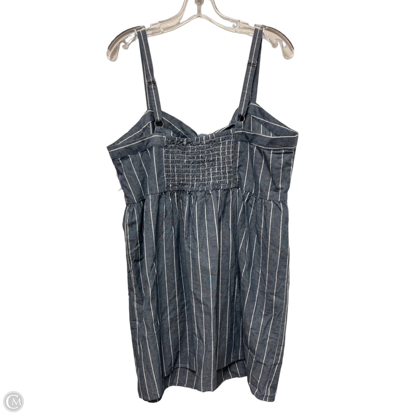 Dress Casual Short By Forever 21 In Blue & White, Size: 2x