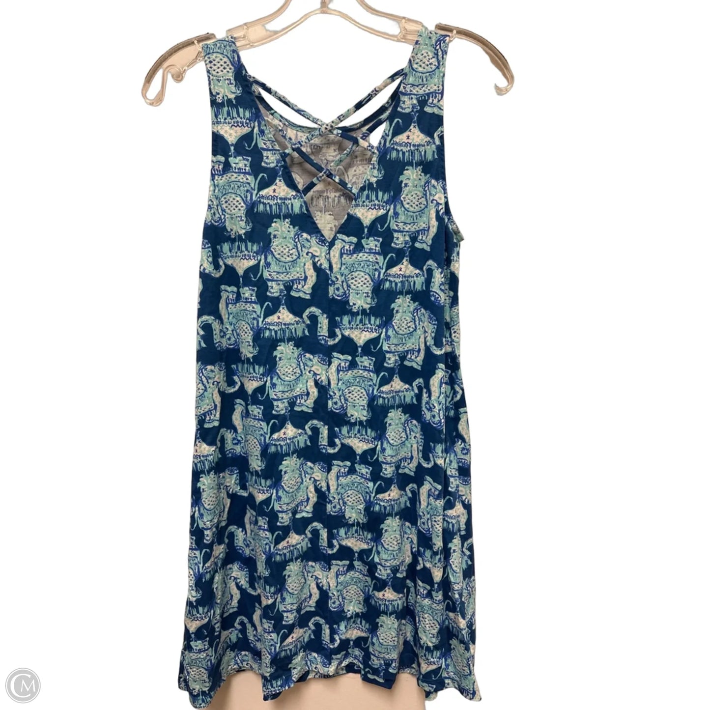 Dress Designer By Lilly Pulitzer In Blue & White, Size: Xs