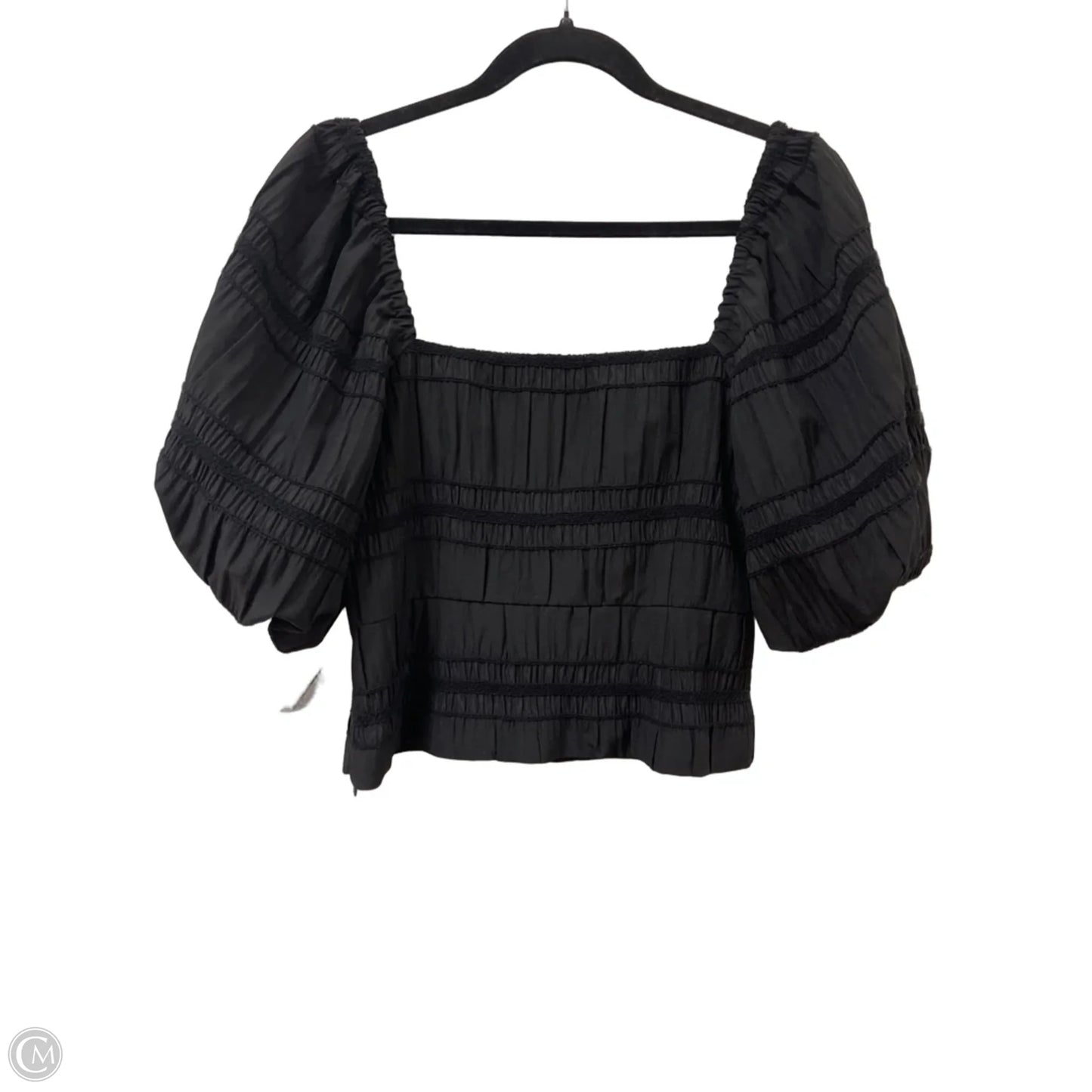 Top Short Sleeve By Antonio Melani In Black, Size: M