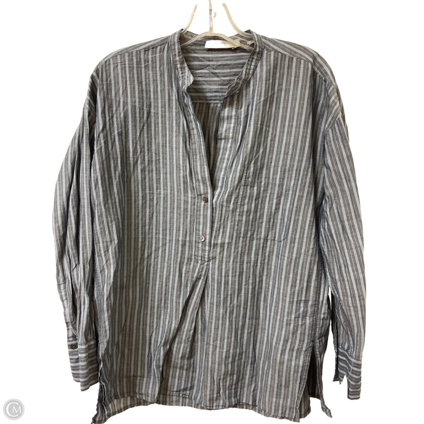 Top Long Sleeve By Vince In Blue, Size: Xs