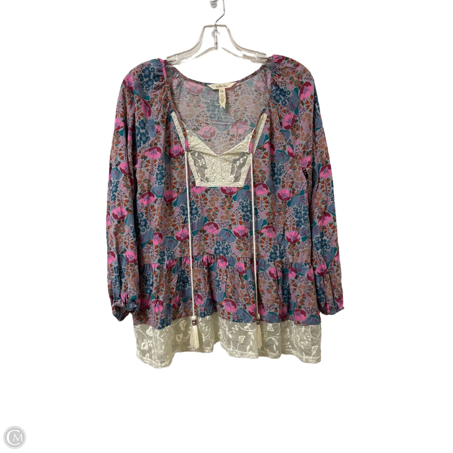 Top Long Sleeve By Matilda Jane In Floral Print, Size: Xs