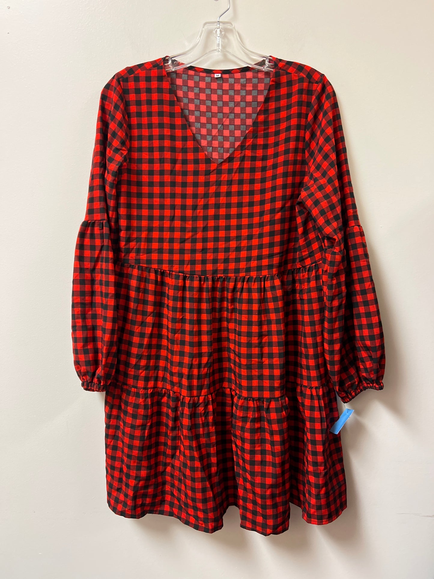 Dress Casual Short By Clothes Mentor In Black & Red, Size: M