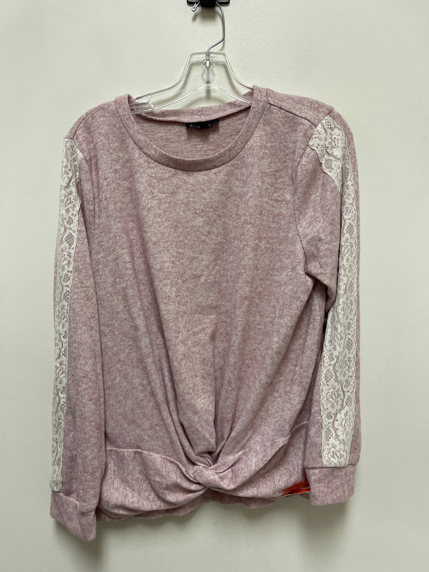 Top Long Sleeve By Clothes Mentor In Pink, Size: Xl
