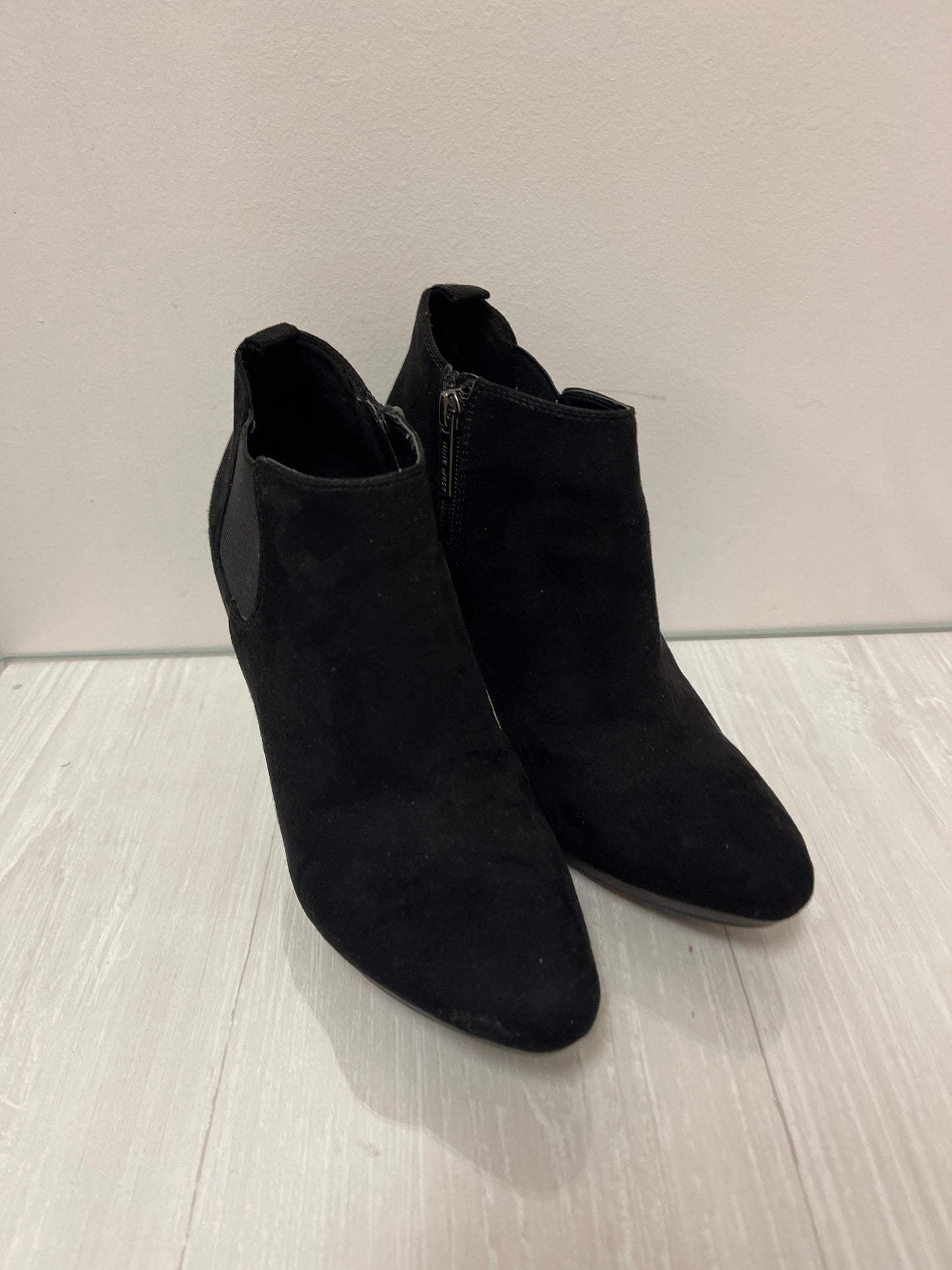 Boots Ankle Heels By Nine West In Black, Size: 8.5