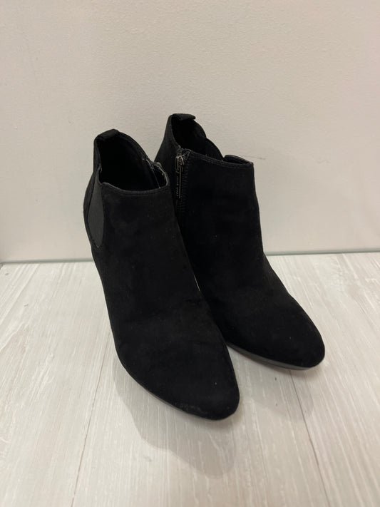 Boots Ankle Heels By Nine West In Black, Size: 8.5