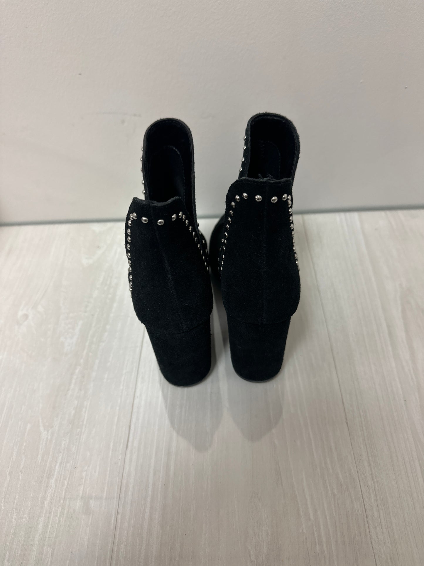 Boots Ankle Heels By Steve Madden In Black, Size: 6