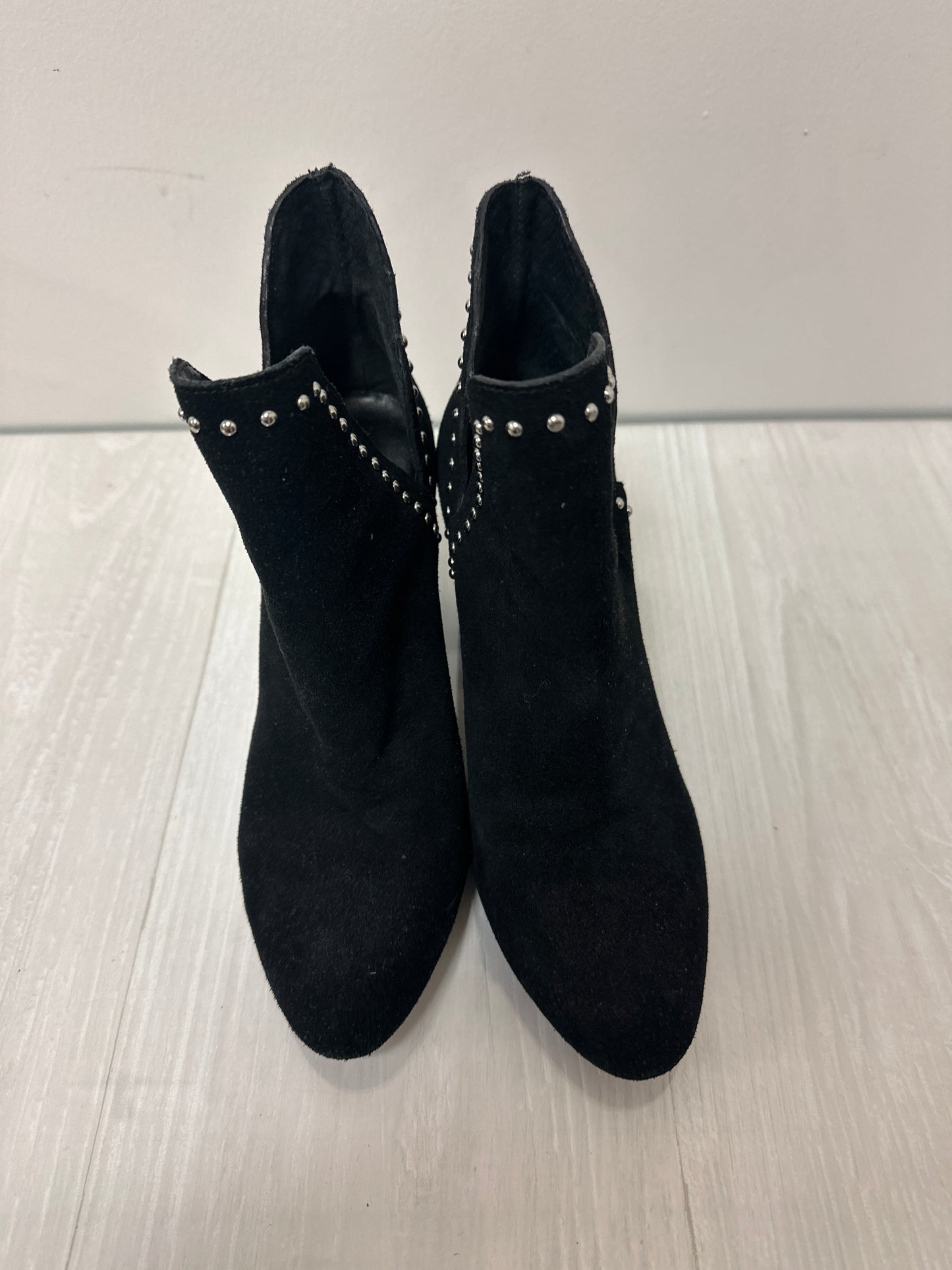 Boots Ankle Heels By Steve Madden In Black, Size: 6