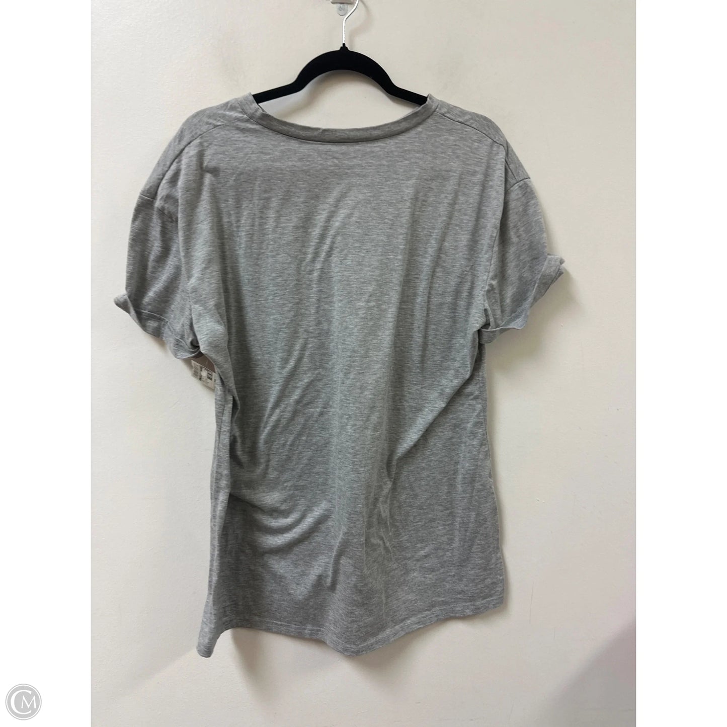 Top Short Sleeve By Clothes Mentor In Grey, Size: M