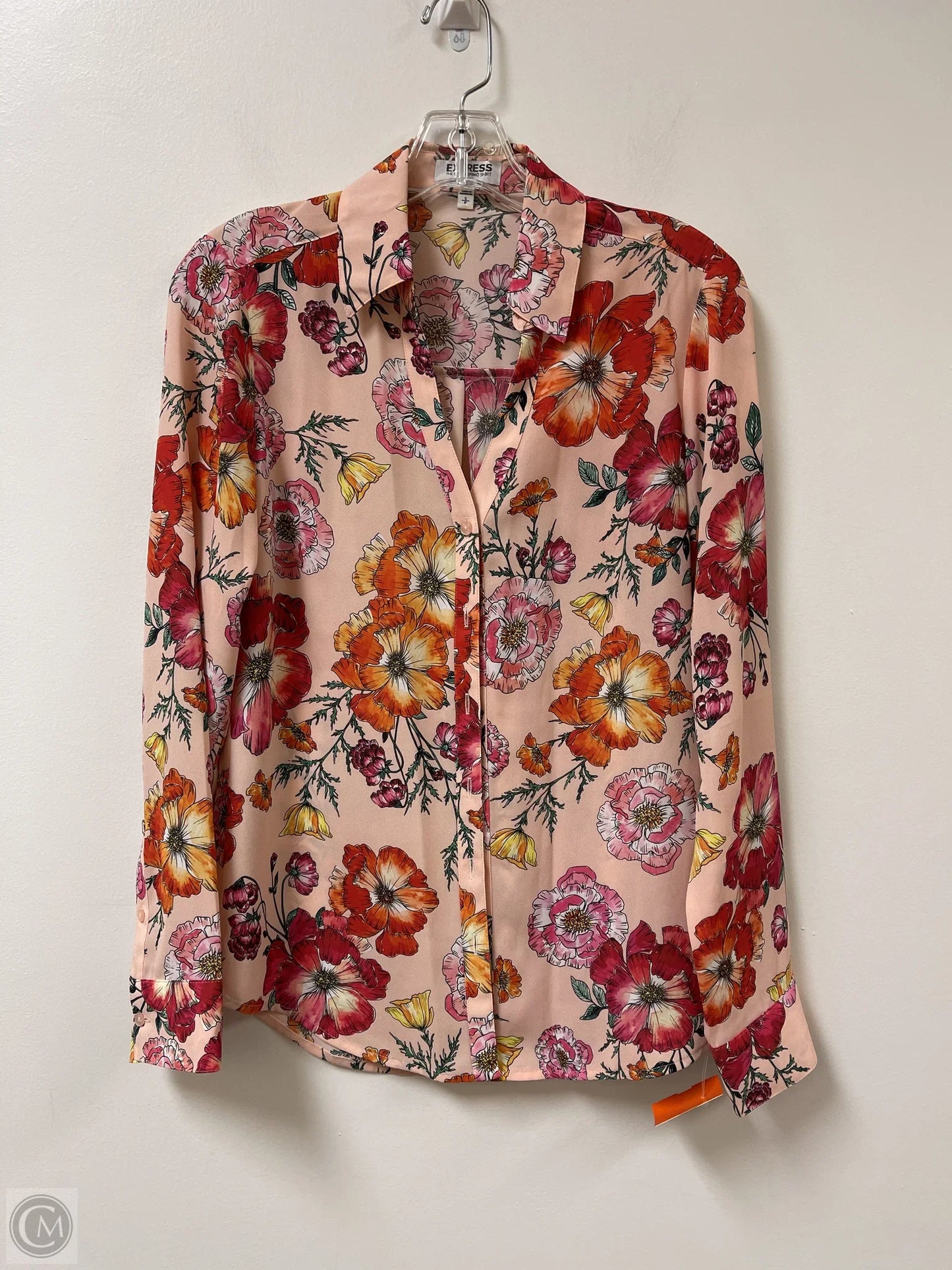 Blouse Long Sleeve By Express Size: S