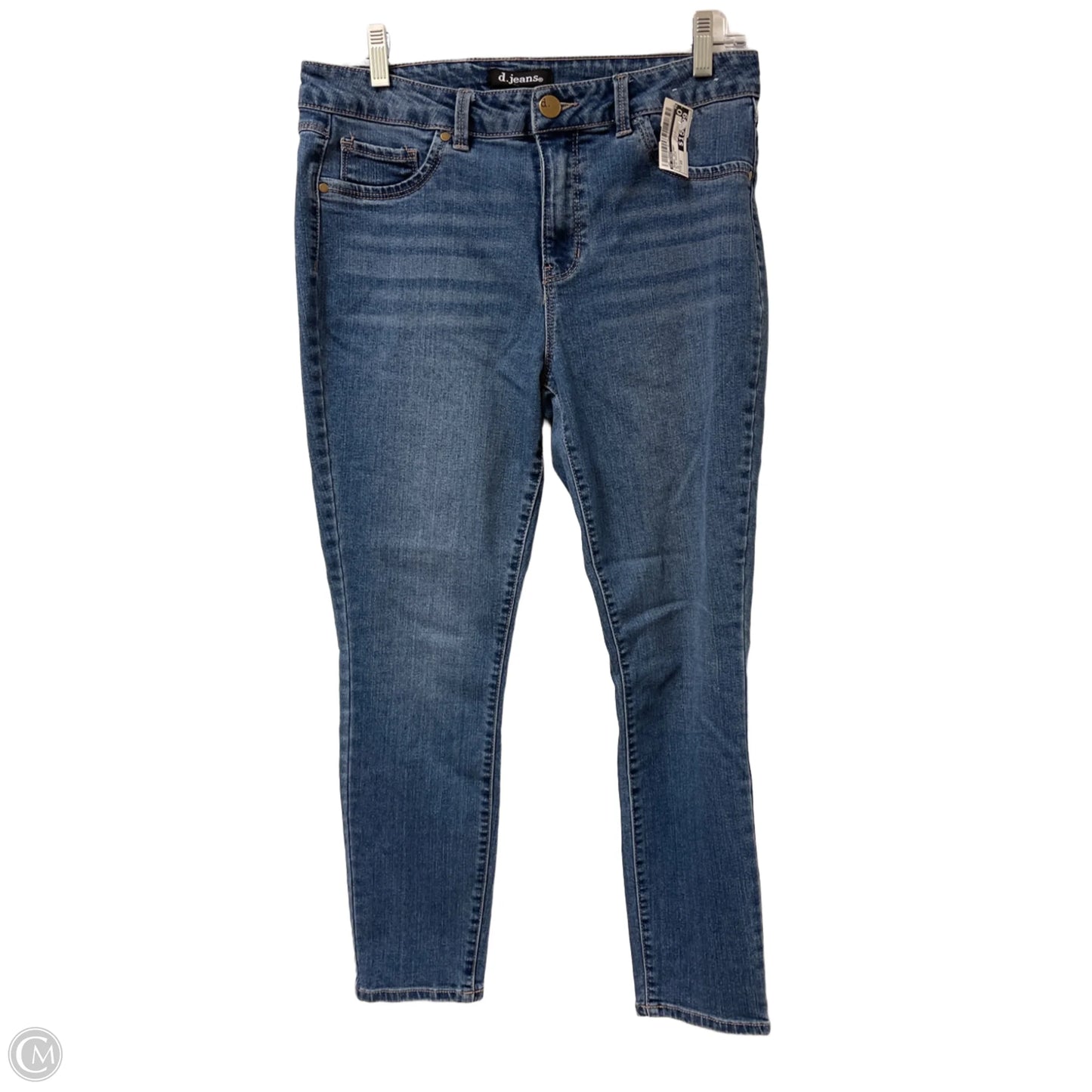 Jeans Skinny By D Jeans In Blue Denim, Size: 10