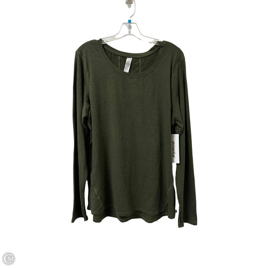 Athletic Top Long Sleeve Crewneck By Marika In Green, Size: 2x