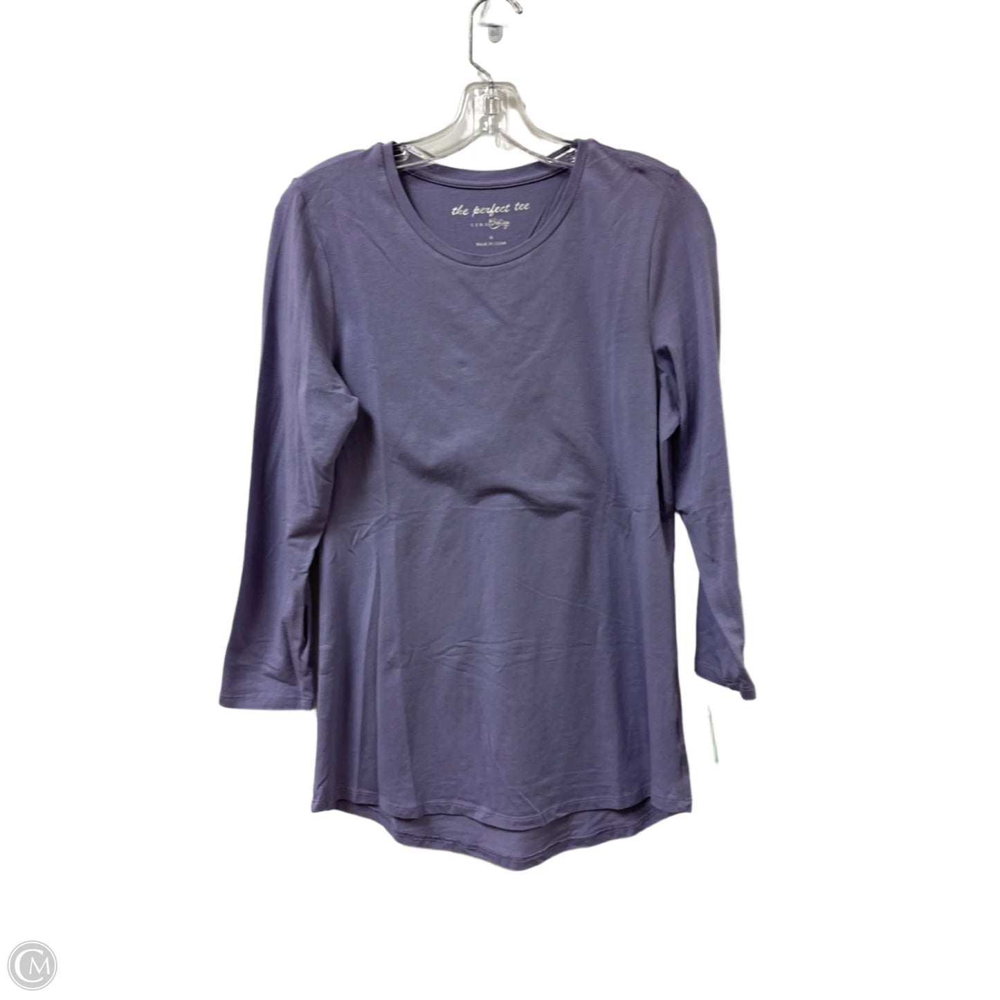 Top Long Sleeve By Como Vintage In Purple, Size: M