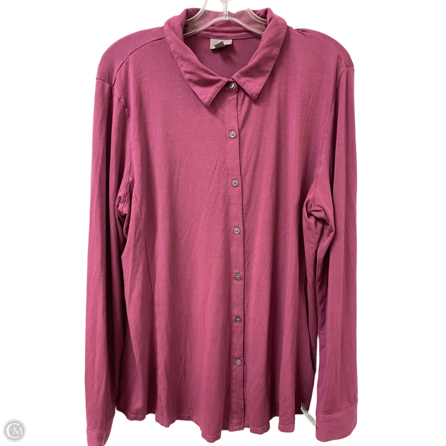 Blouse Long Sleeve By J. Jill In Purple, Size: Xl