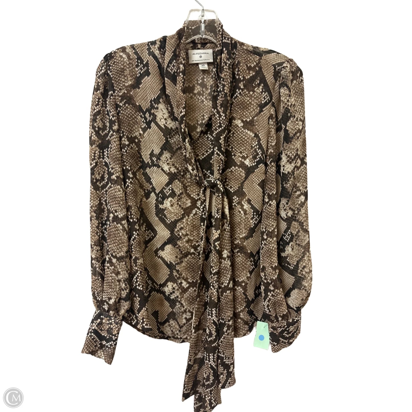 Top Long Sleeve By Target-designer In Snakeskin Print, Size: Xs
