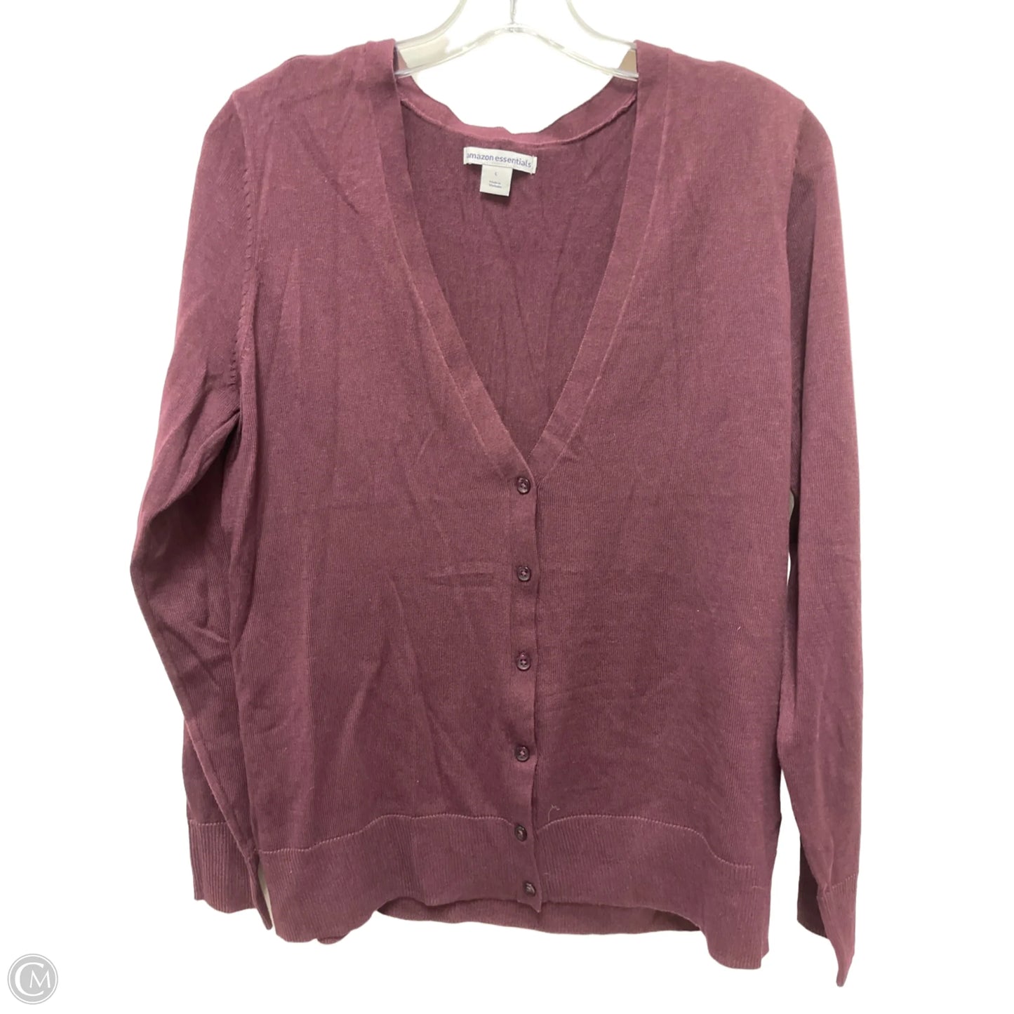 Sweater Cardigan By Amazon Essentials In Red, Size: L