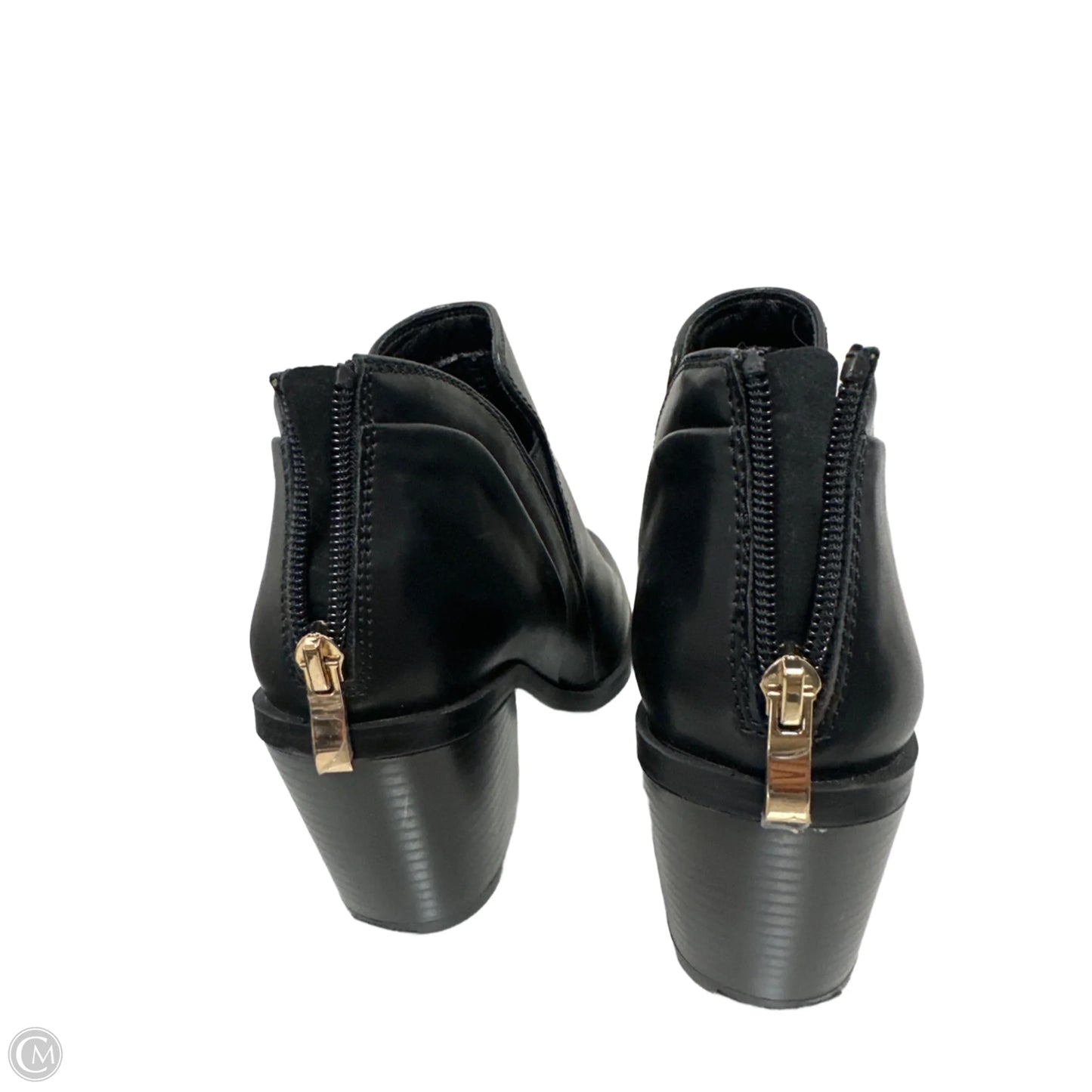 Boots Ankle Heels By Versona In Black, Size: 7.5