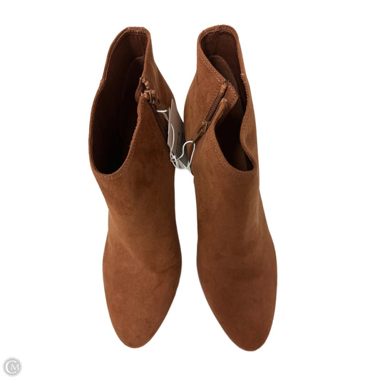 Boots Ankle Heels By Old Navy In Brown, Size: 10
