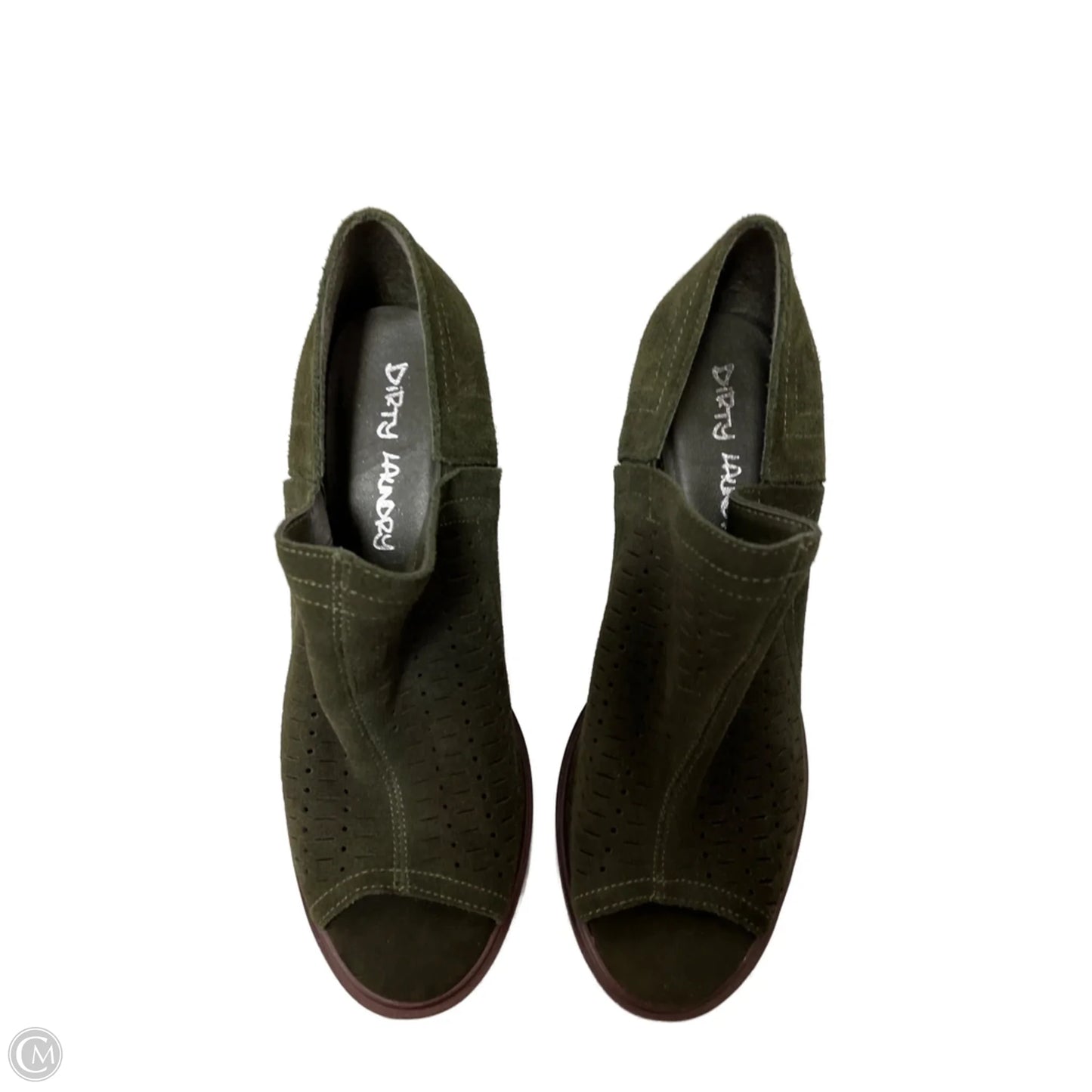 Boots Ankle Heels By Dirty Laundry In Green, Size: 9.5