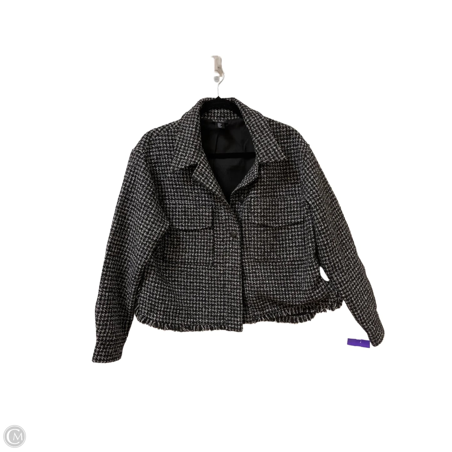 Blazer By Nicole By Nicole Miller In Black & White, Size: M
