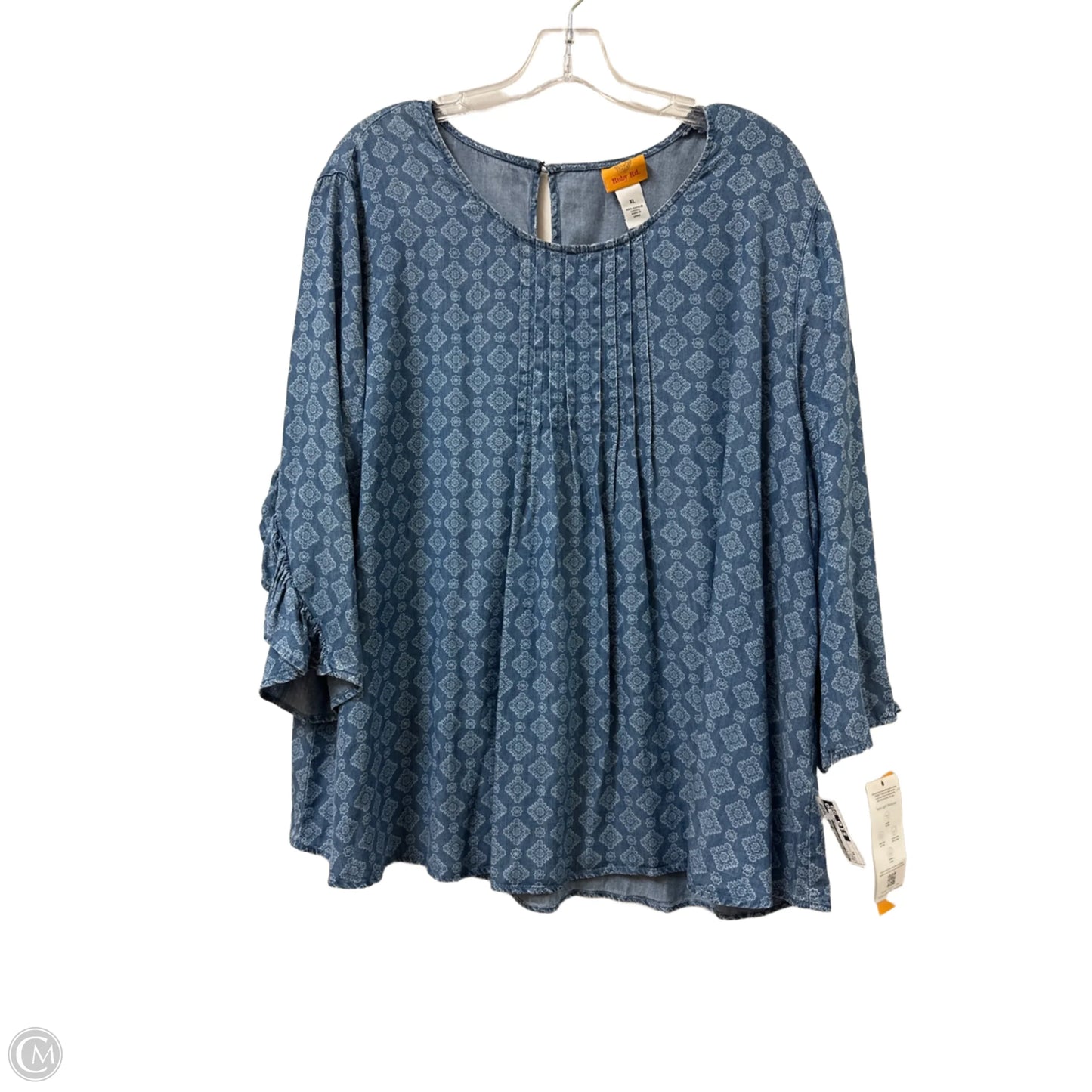 Top Long Sleeve By Ruby Rd In Blue, Size: Xl