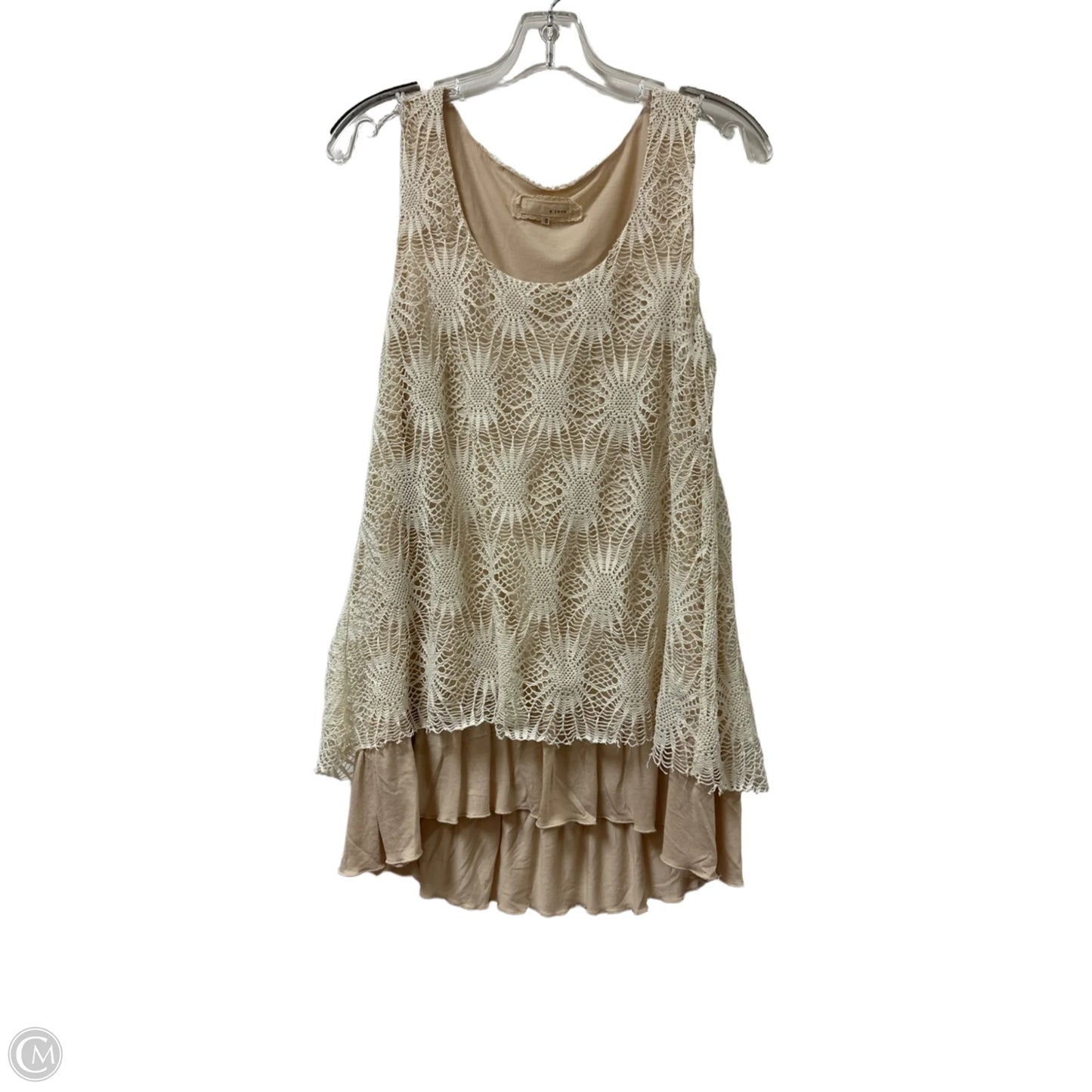 Tunic Sleeveless By Areve In Cream, Size: S