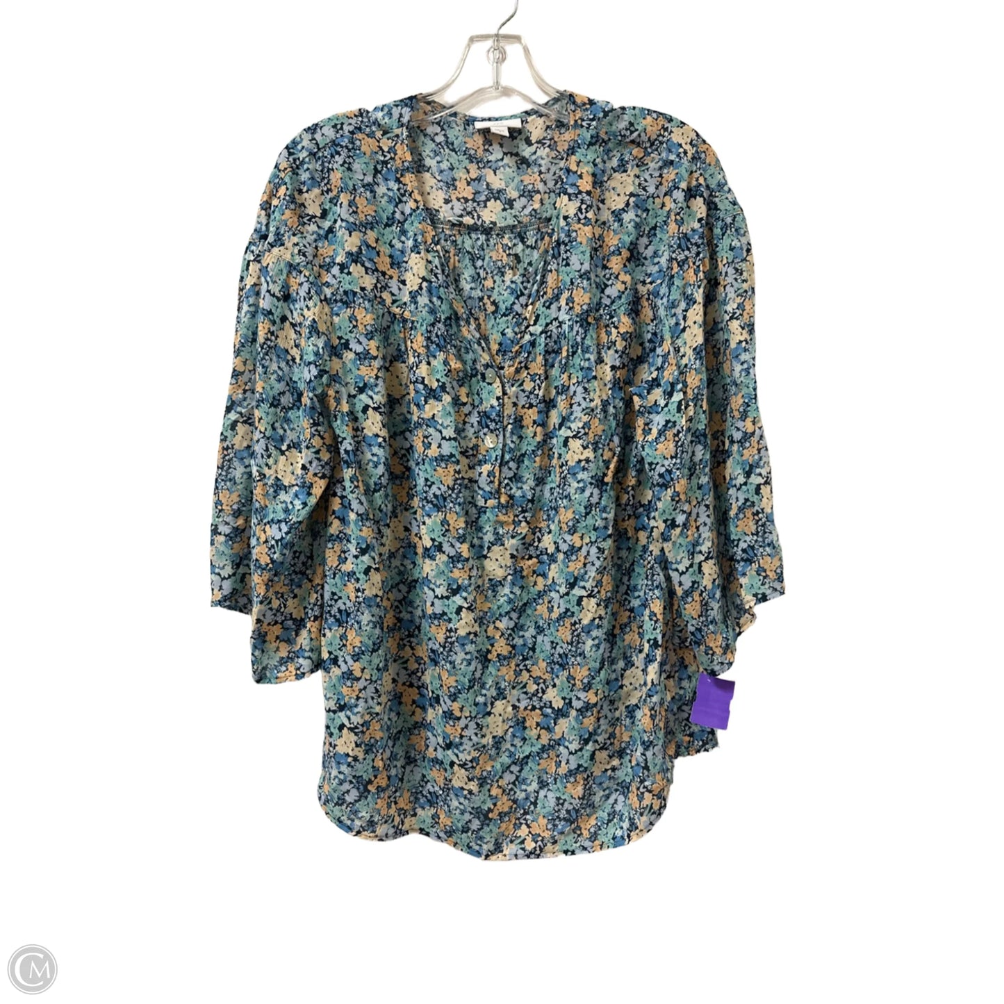 Top Long Sleeve By J. Jill In Blue, Size: S