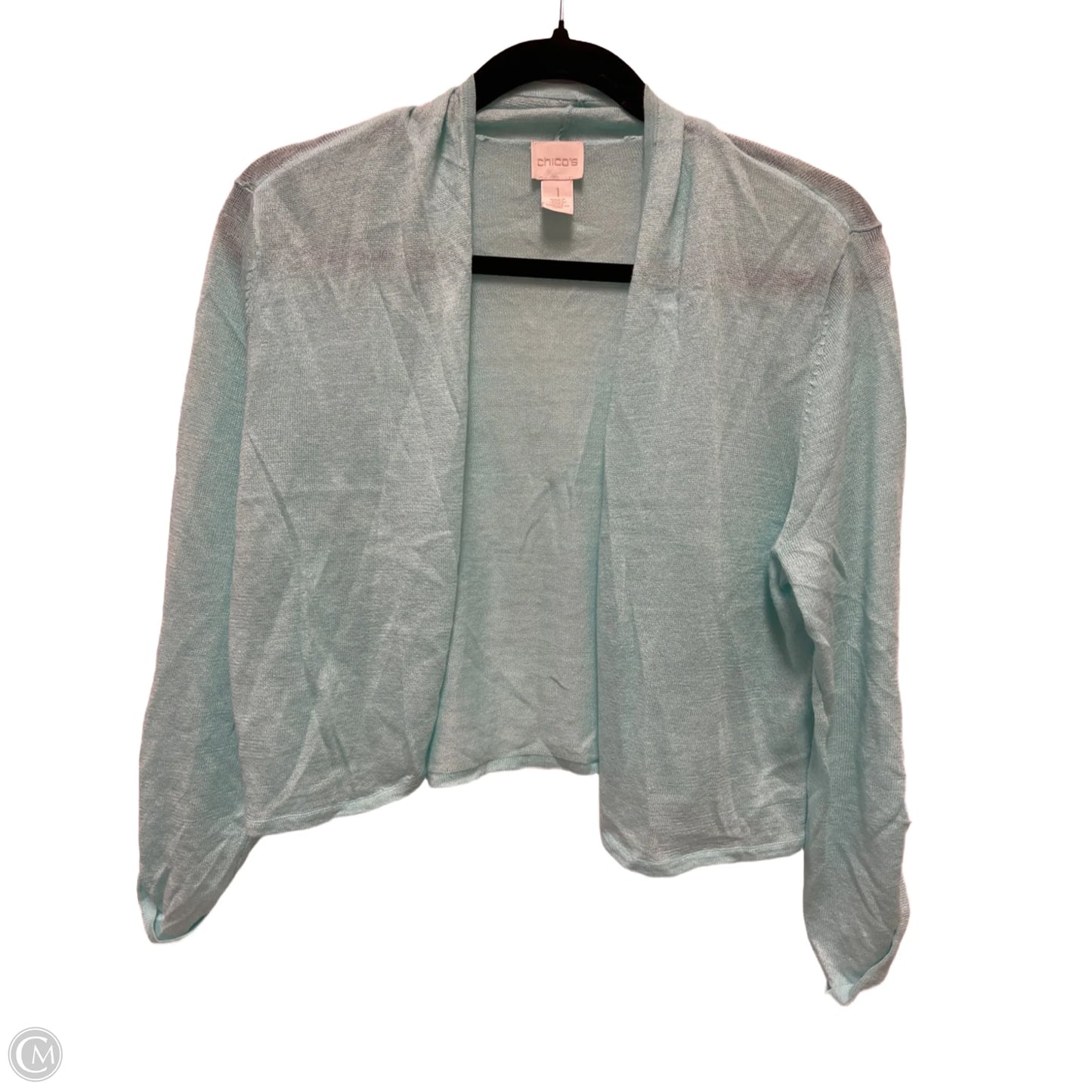 Sweater Cardigan By Chicos In Blue, Size: M