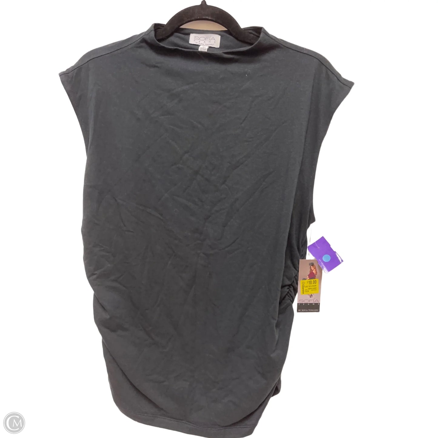 Top Sleeveless By Sofia By Sofia Vergara In Black, Size: Xl