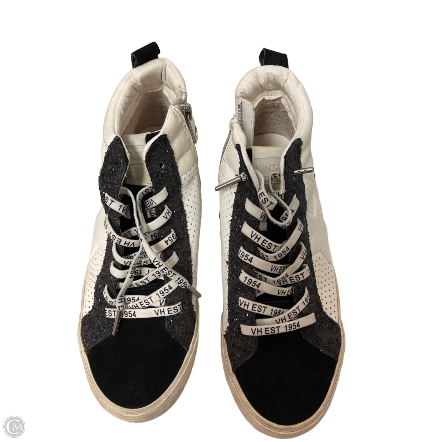 Shoes Sneakers By Vintage Havana In Black & White, Size: 9