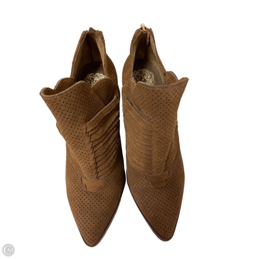 Boots Ankle Heels By Vince Camuto In Brown, Size: 6
