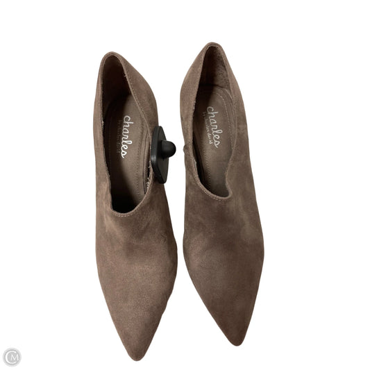 Boots Ankle Heels By Charles David In Taupe, Size: 7.5