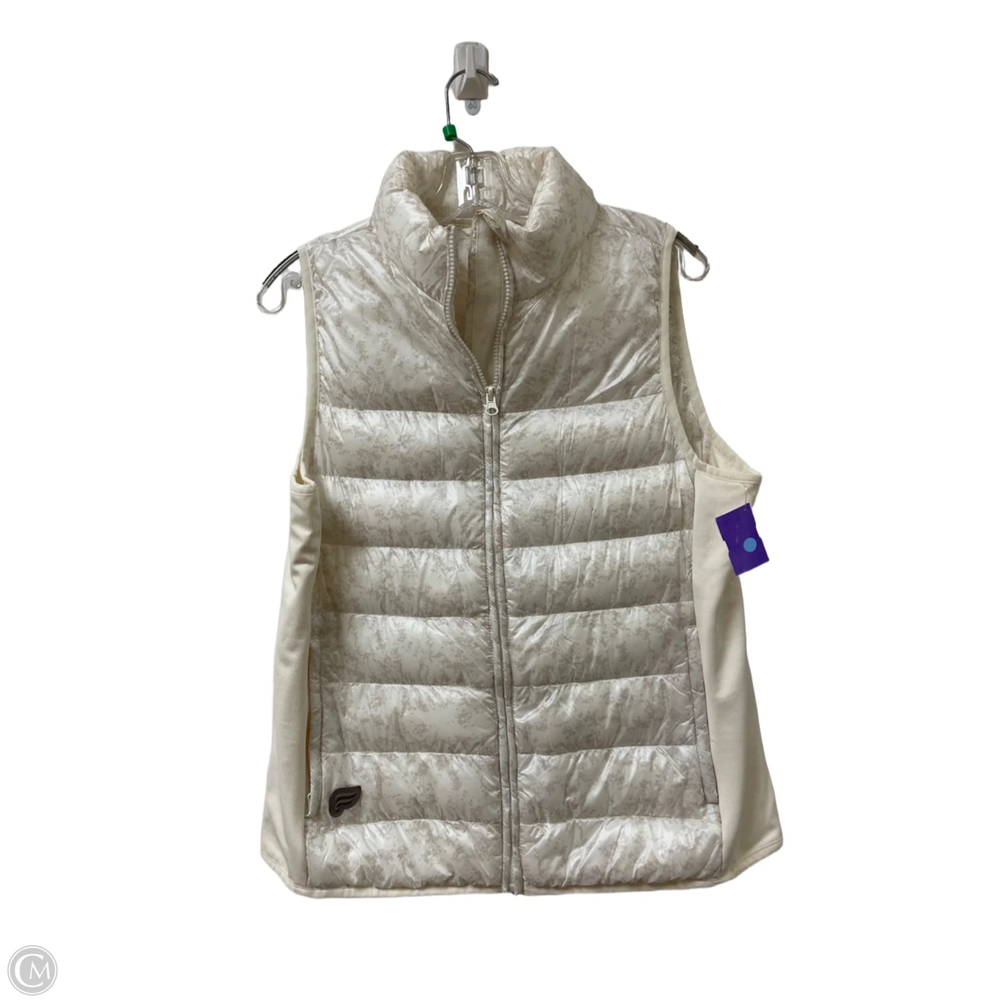 Vest Puffer & Quilted By Fabletics In Cream, Size: M