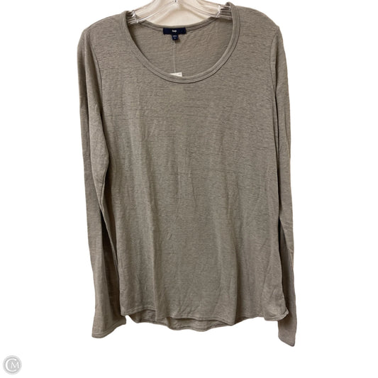 Top Long Sleeve By Gap In Grey, Size: L