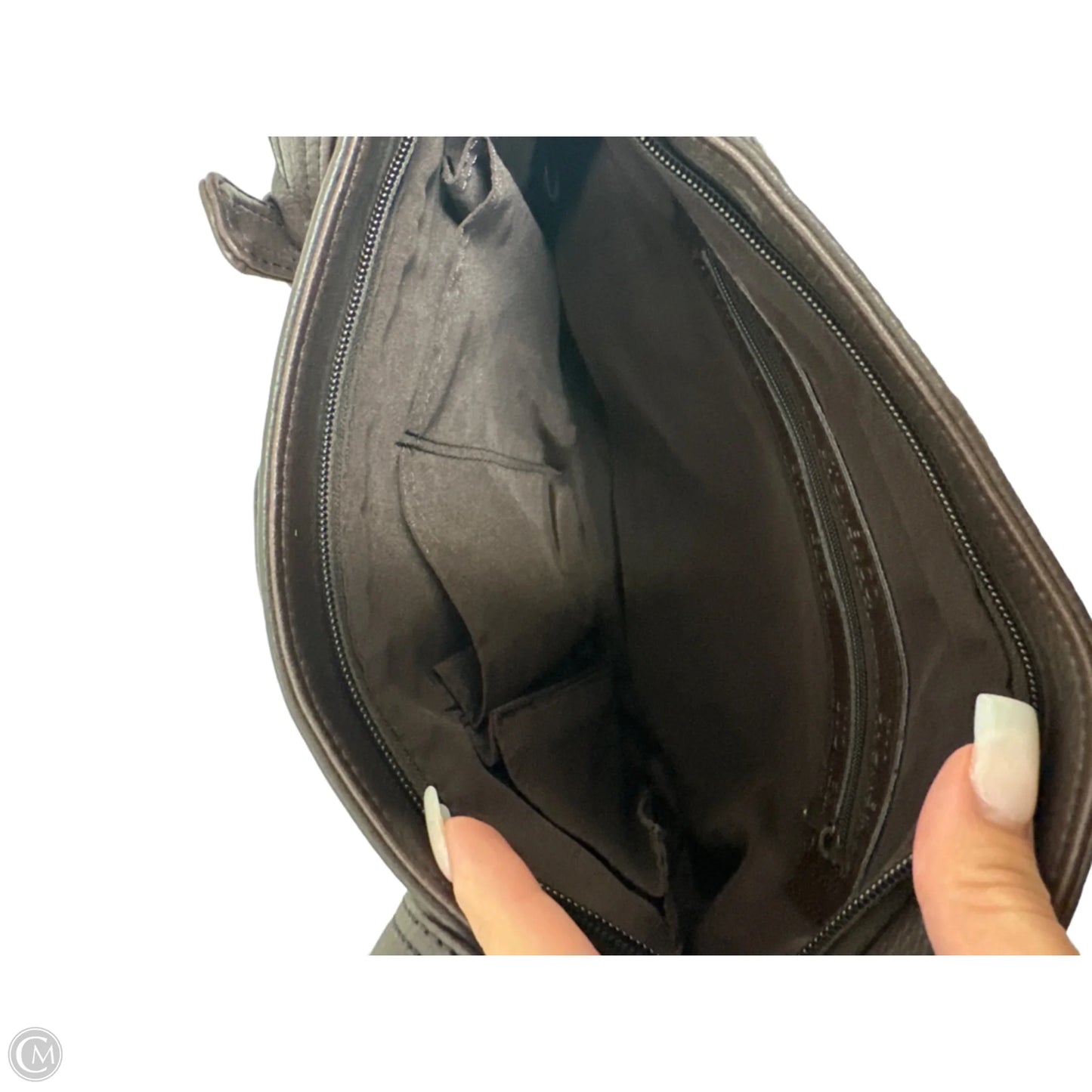 Crossbody Leather By Clothes Mentor, Size: Medium