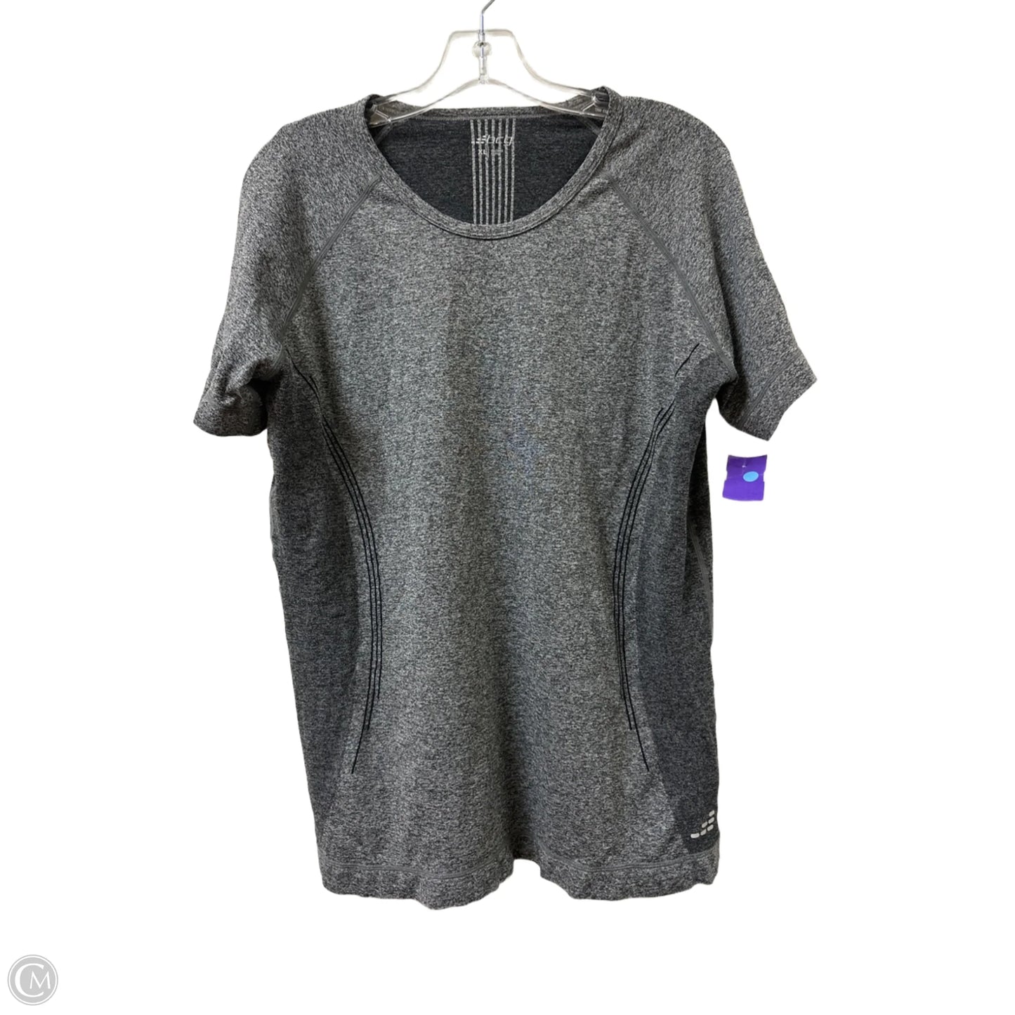 Athletic Top Short Sleeve By Bcg In Grey, Size: Xl