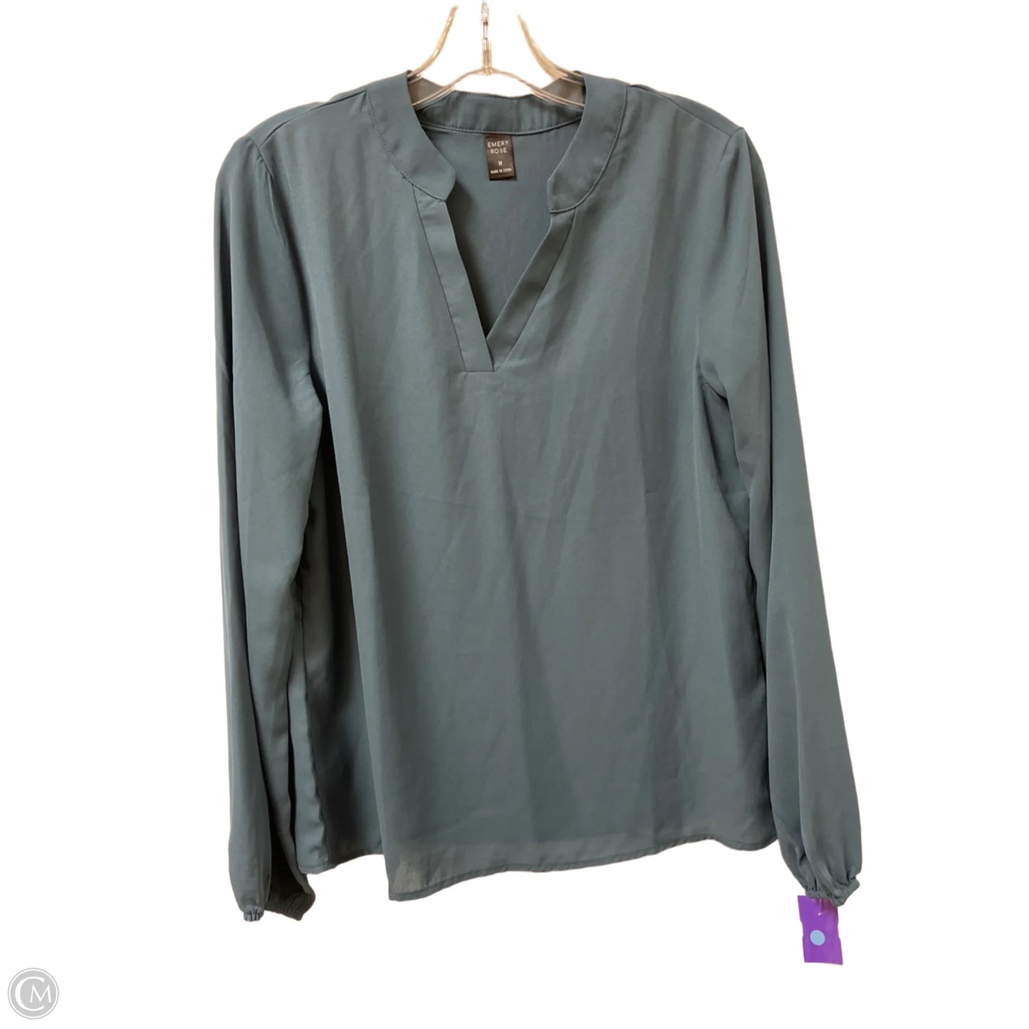 Top Long Sleeve By Clothes Mentor In Blue, Size: M