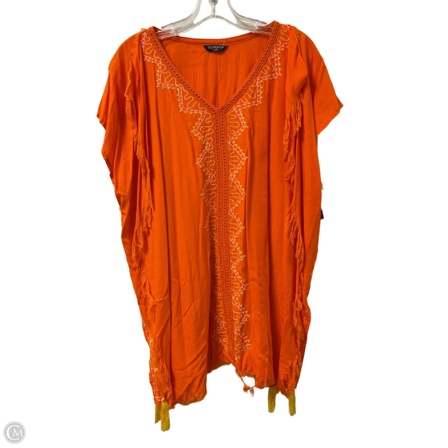 Swimwear Cover-up By Clothes Mentor In Orange, Size: Osfm
